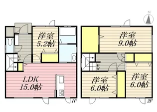 ハーモニーハウス【A号室】の間取り