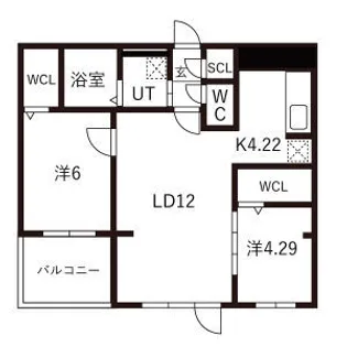 ガイアールS24【402号室】の間取り