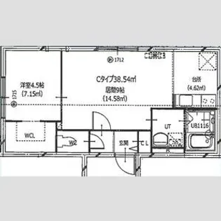 HERO YAMAHANA2【203号室】の間取り
