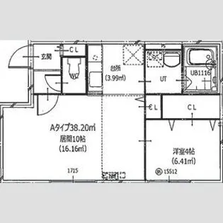 HERO YAMAHANA1【2階】の間取り