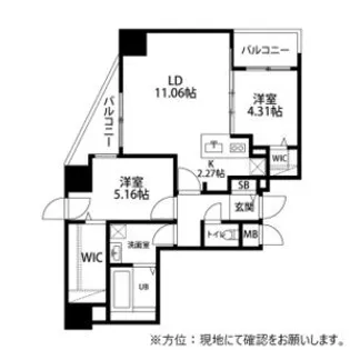 WELLZ N5【12階】の間取り