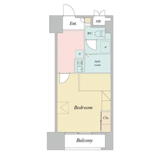 CANVASSすすきの【1409号室】の間取り