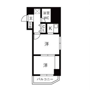 ライオンズシティ円山【804号室】の間取り