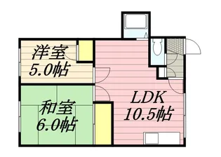 角谷マンション【0204号室】の間取り