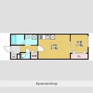 仮)平岸5−13【112号室】の間取り