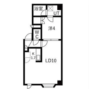 ルミエール大通【2階】の間取り