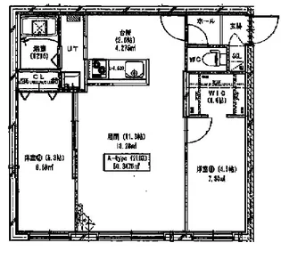 APPLAUSE GATEWAY【302号室】の間取り