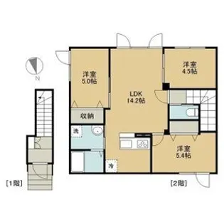 WEST.AP【2階】の間取り