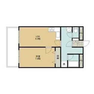 ハイツペアシティ22【203号室】の間取り