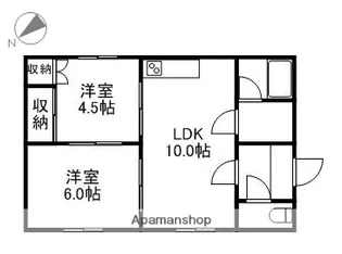 メゾンナオミ【201号室】の間取り