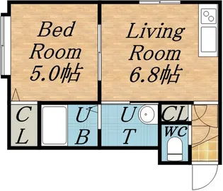 クヴェレ15【103号室】の間取り