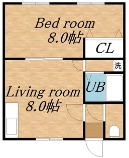 コーポ尾田A【3階】の間取り