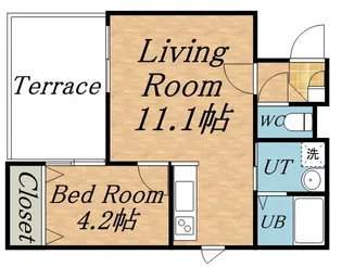 ワイスハイム琴似【00102号室】の間取り