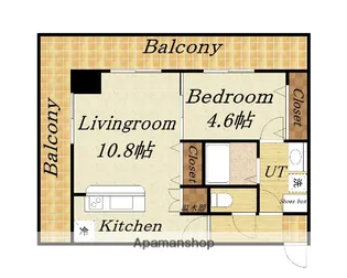 クラークマンションN17【306号室】の間取り