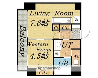 クラークマンションN17【1012号室】の間取り