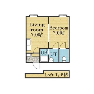 マリオンコート元町Ⅱ【203号室】の間取り