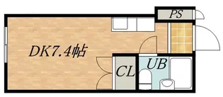 ノース18【406号室】の間取り