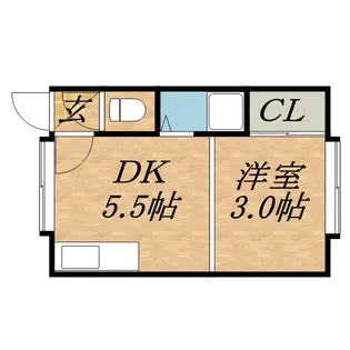 北12ハイツカミマ【7号室】の間取り