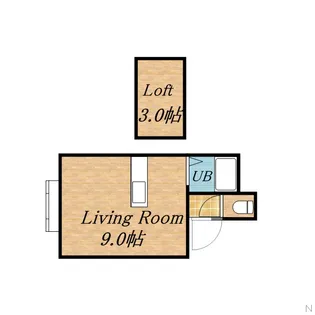 クレセント307【203号室】の間取り