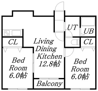 カルフール麻生【2階】の間取り