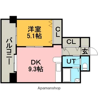 ダイアパレス北10条【206号室】の間取り