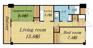 シャトーム北4条【4階】の間取り