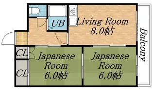 フレクション麻生【1階】の間取り