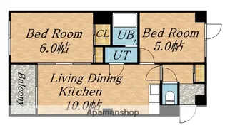 ラ・ムーネミ【7階】の間取り