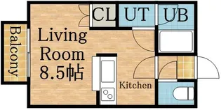 エクセルぴあN30【402号室】の間取り