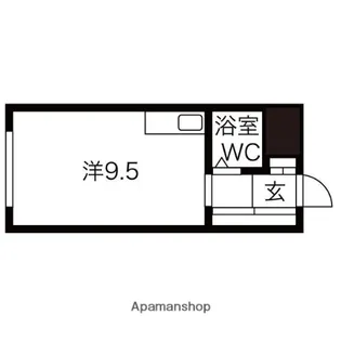 ベルヴィル壱番館【202号室】の間取り