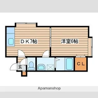 アーバンスクエア北29【103号室】の間取り