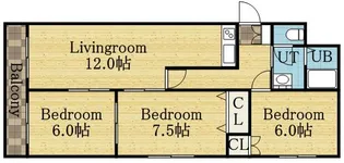 モエレマンション【305号室】の間取り
