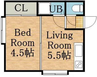 ホワイトパレスキタダI【7号室】の間取り