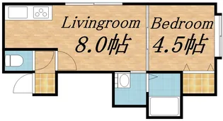アドバンス北19条【101号室】の間取り