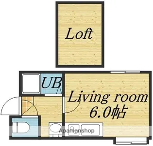アップルハウス北19条【105号室】の間取り