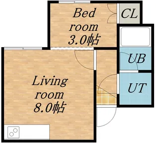 エスポアール壱番館【101号室】の間取り