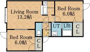 フォーレスト45 II【103号室】の間取り
