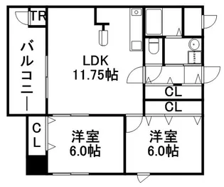 レインボータウン24【10階】の間取り