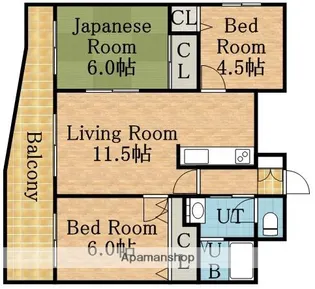 ルピナスN36【9階】の間取り