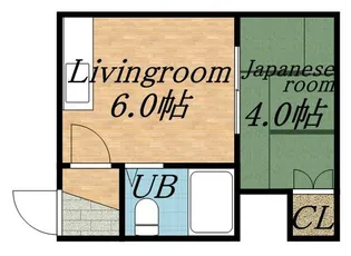 シティハイム麻生【6号室】の間取り