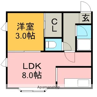 ルーセント22【1階】の間取り