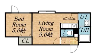 プルメリアN20【1階】の間取り