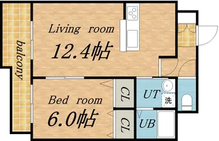 ドエル円山【2階】の間取り