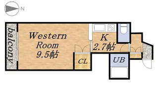 1Kの間取り画像