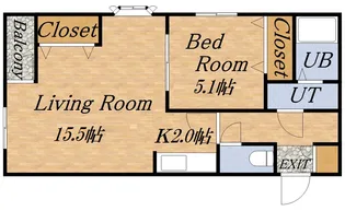 ハートランド光星【405号室】の間取り