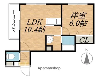 NID・NORD(ニ・ノール)【2階】の間取り