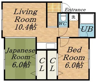 コーポはるか【2階】の間取り