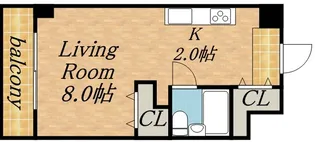 メゾンドブーケ円山【307号室】の間取り