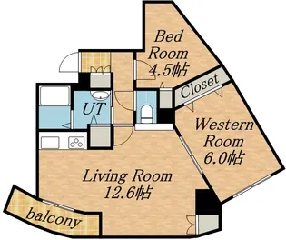 シェーンブルン宮の森【8階】の間取り