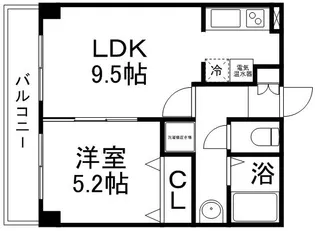 カーサ・アブリール【7階】の間取り